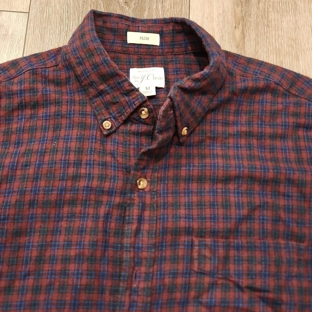 J Crew Flanel Button Up Shirt